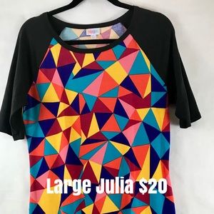 LuLaRoe Julia Dress -EUC